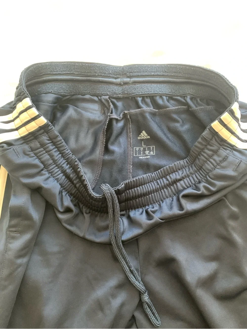 adidas Navy Blue Kids/Youth Joggers with White Three Stripes